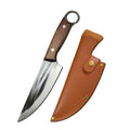Full Tang Chef Knife with Sheath – Stainless Steel Wood Handle Chef Knife Axl black