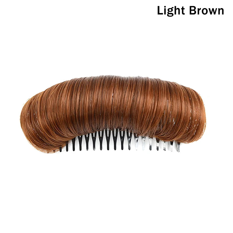 Invisible Volumizing Hair Pad Comb – Fluffy Hair Lift Insert Hair Volumizing Pad Axl Light brown