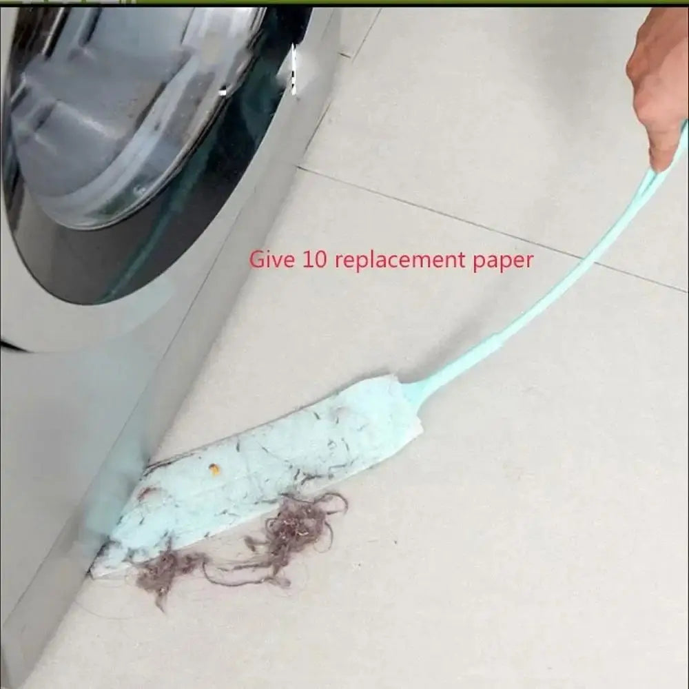 Bendable Electrostatic Duster Mop with 10 Replacement Pads Electrostatic Duster Axl green