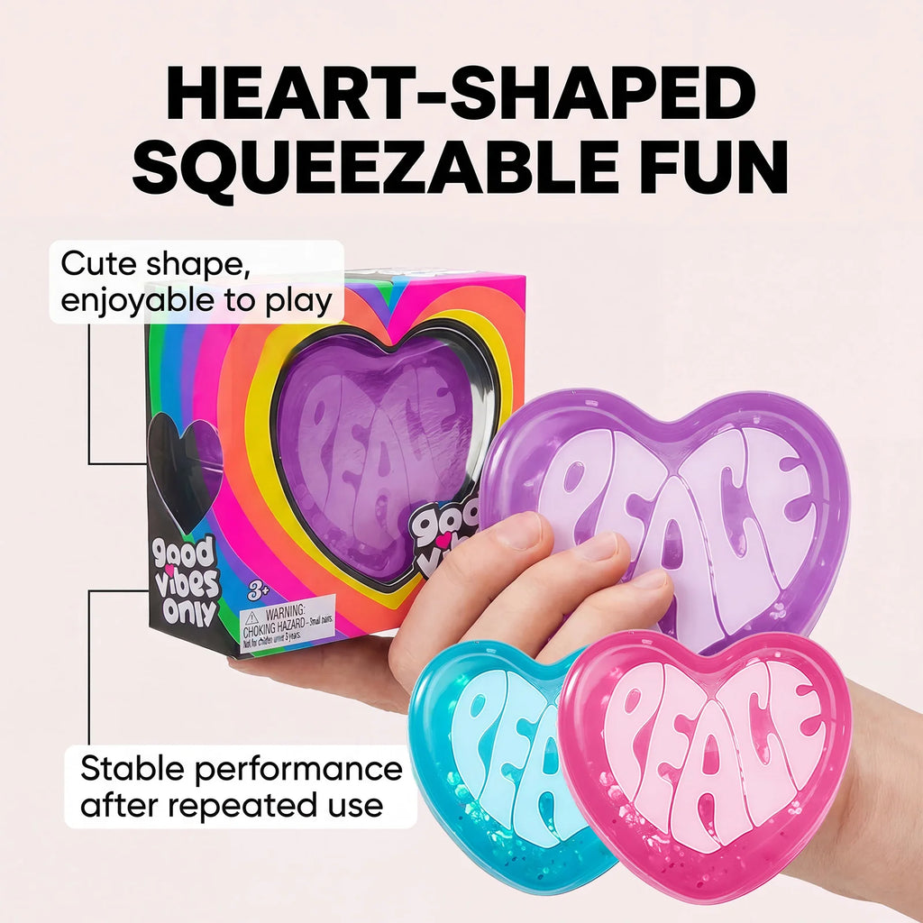 Heart Shape Squishy Toy – Soft TPR Slow Rebound Fidget Gift Squishy Fidget Toy Axl