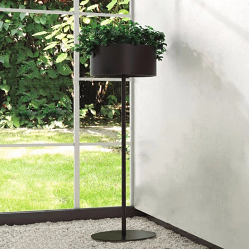 Nordic Iron Plant Shelf | Modern Flower Pot Stand – S/M/L Iron Plant Stand Axl Black-Large
