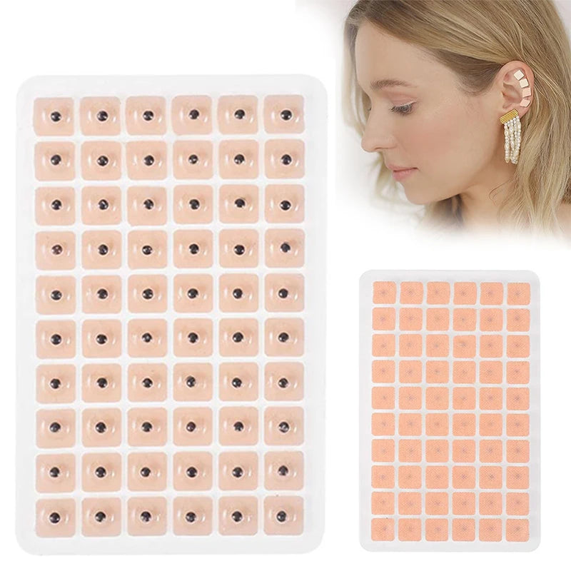 300 Ear Acupressure Seed Bead Stickers – Needle-Free Massage Ear Acupressure Stickers Axl