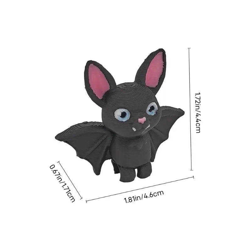Upside-Down Bat Statue Ornament – Desk, Home & Car Decor Decorative Figurine Axl