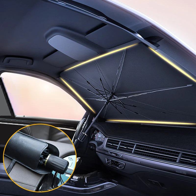 Car Windshield Sunshade Umbrella – UV & Heat Block Car Windshield Sunshade Axl