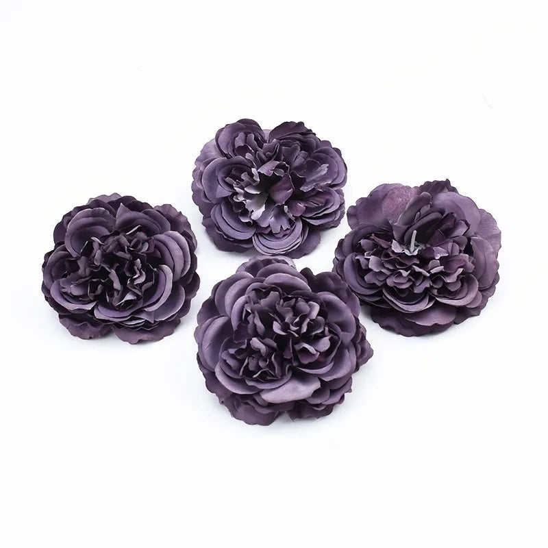 Silk Peony Artificial Flower Heads 5/10 Pcs – Wedding & Home Decor Artificial Silk Flowers Axl 4 10pieces