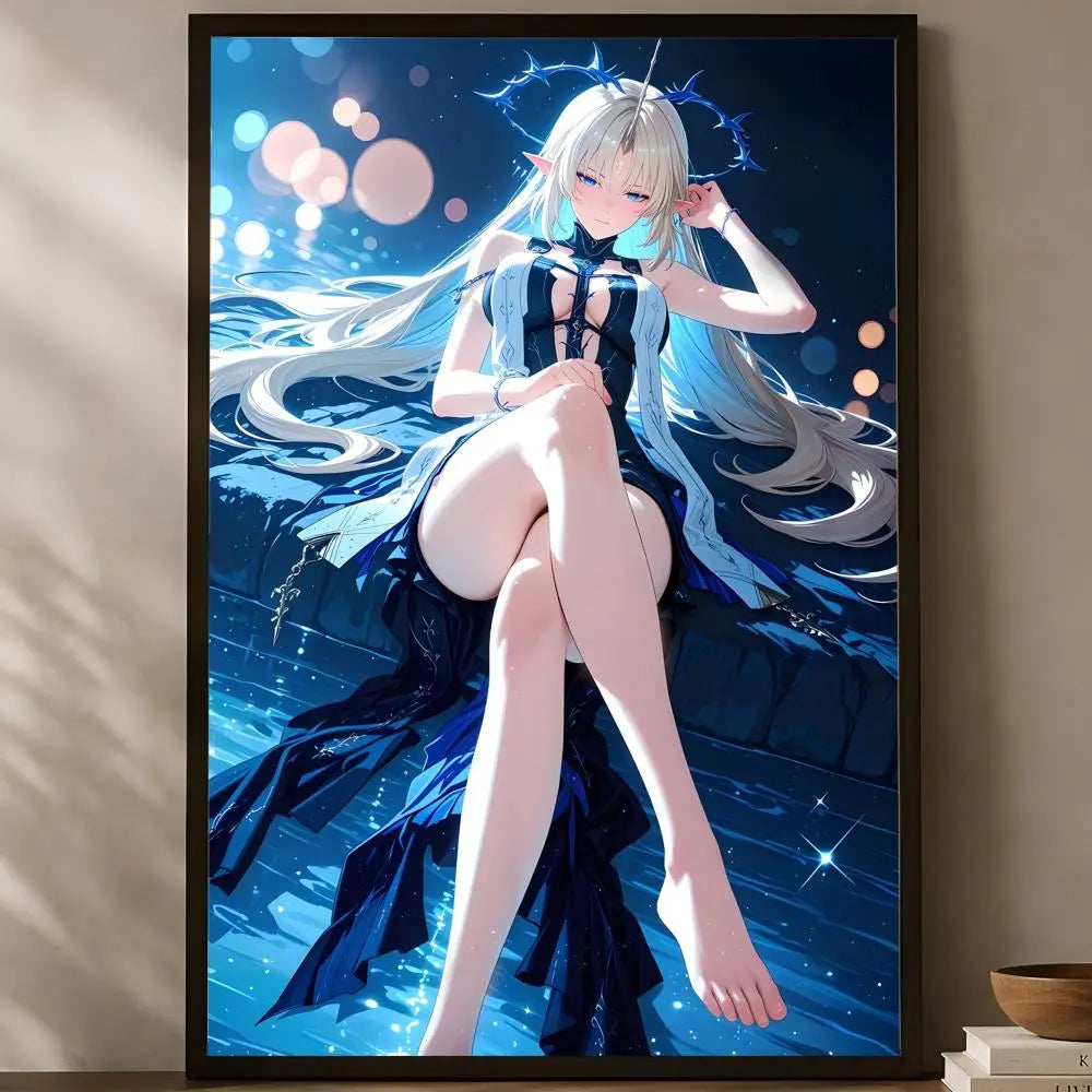 Wuthering Waves HD PVC Wall Poster – Self-Stick & Waterproof Wall Art Poster Axl White05 50X70cmNoframe