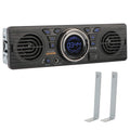 1 Din Car Radio – Bluetooth, FM, MP3, USB & AUX Input Car Radio Stereo Axl Black