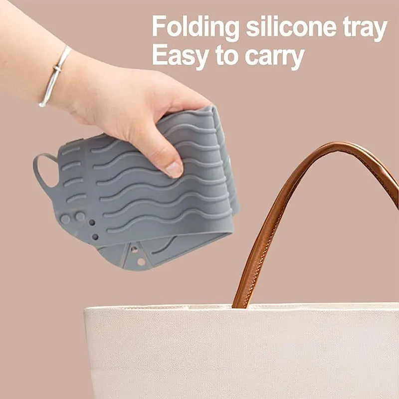 Foldable Silicone Kitchen Mat, Trivet & Storage Basket Silicone Kitchen Mat Axl