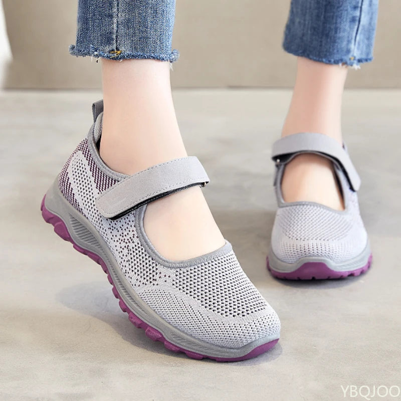 Women's Slip-On Walking Flats – Soft, Breathable & Non-Slip Women's Walking Flats Axl