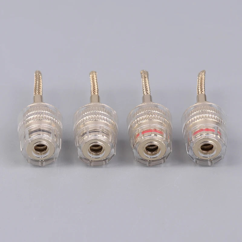 4MM Banana to 2MM Pin HIFI Audio Connector Adapter (2/4 Pcs) Audio Connector Adapter Axl