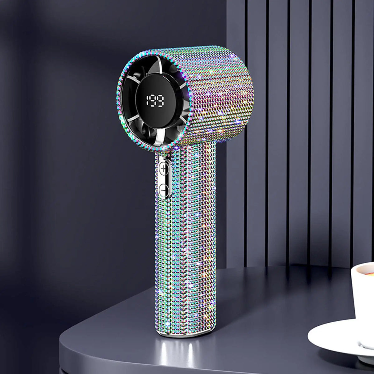 Rhinestone Handheld Fan – 199-Speed Quiet Portable Travel Fan Handheld Portable Fan Axl