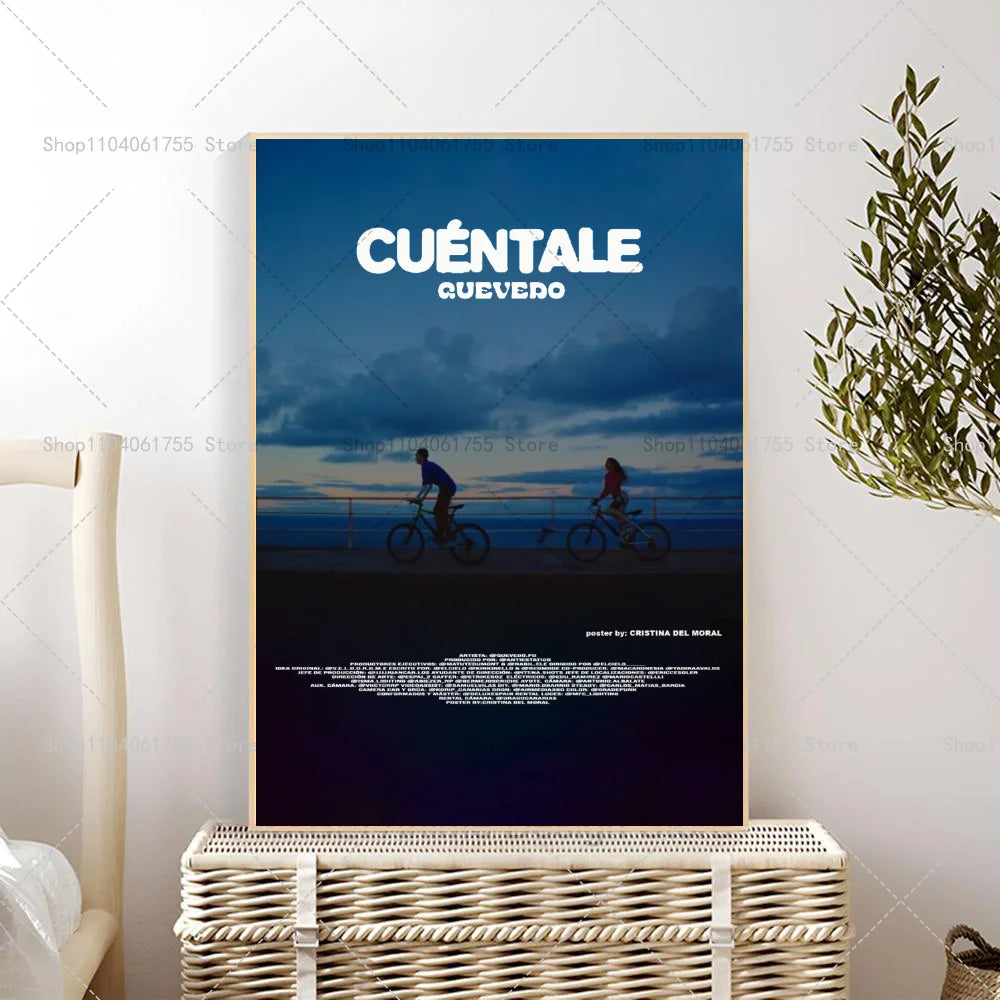 Quevedo Music Poster – Self-Adhesive Waterproof Wall Art Sticker Wall Art Poster Axl z10 40x60cm No Frame