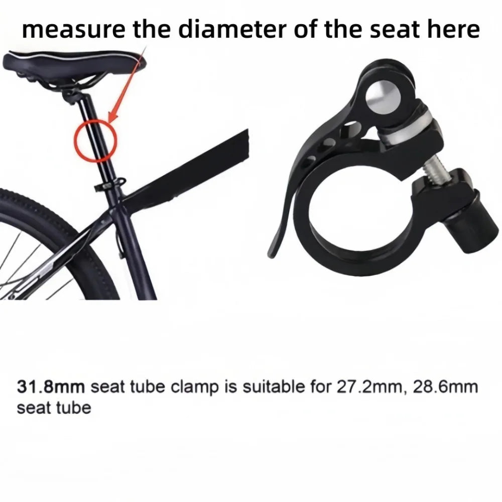 31.8mm Quick Release Bike Seatpost Clamp – Aluminum MTB Road Bike Seatpost Clamp Axl