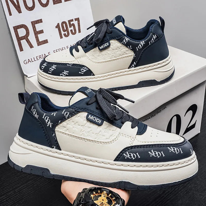 Men's Breathable Casual Sneakers – Lace-Up Fashion Trainers Men's Casual Sneakers Axl