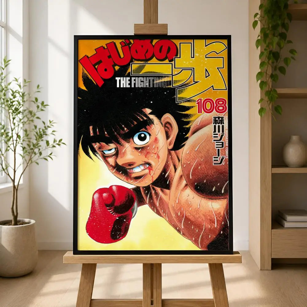 Hajime no Ippo Anime Wall Poster – Waterproof Peel & Stick PVC Art Anime Wall Poster Axl