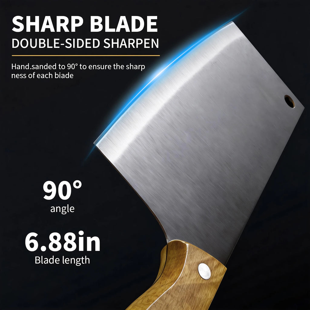 PLYS Chef Knife – Stainless Steel & Wood Handle | 17.5cm Chef Knife Axl