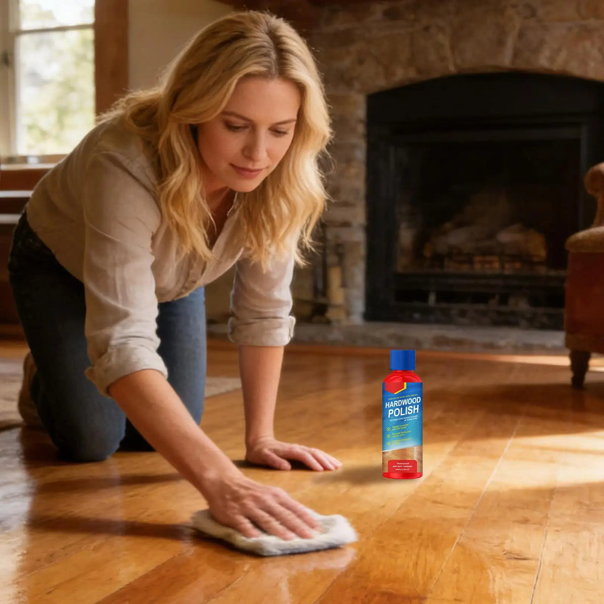 High Gloss Hardwood Floor Restorer & Polish – 100ml Wood Cleaner Floor Restorer Polish Axl