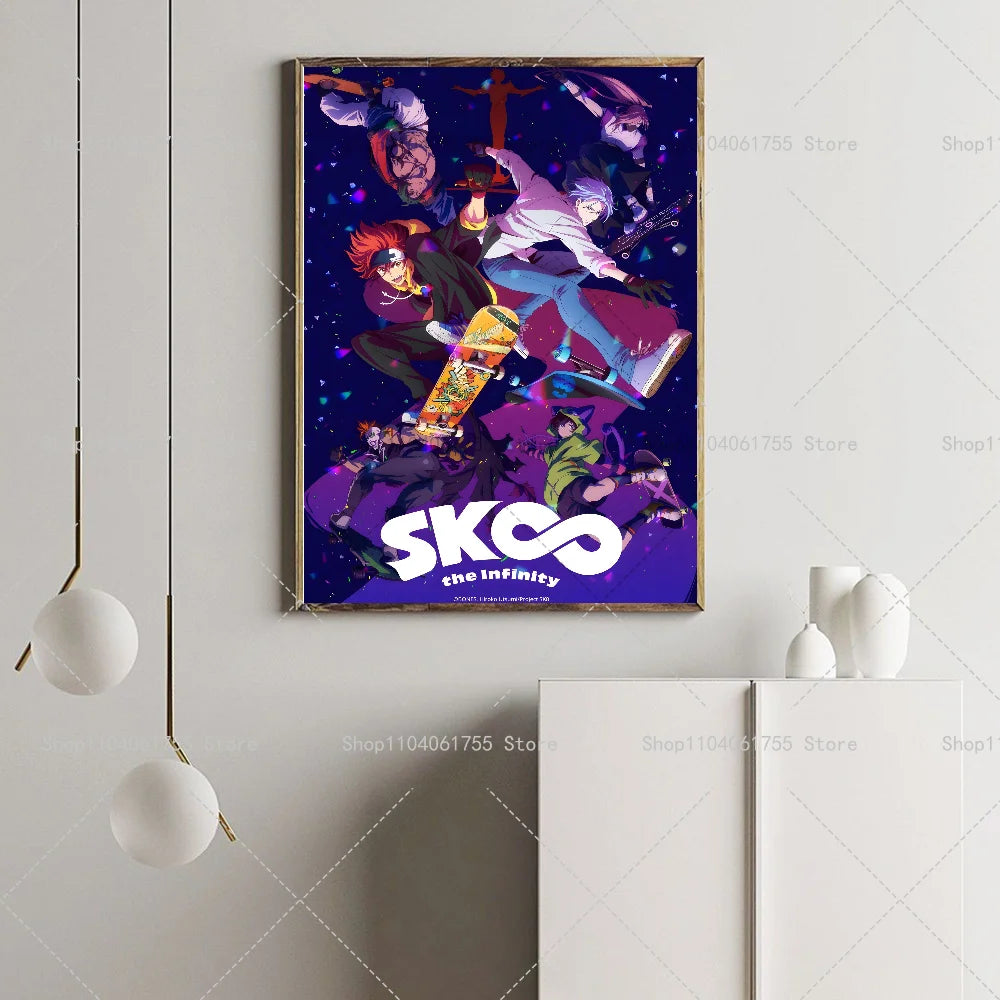 Sk8 the Infinity Anime Poster – Self-Adhesive Waterproof Sticker Anime Wall Poster Axl