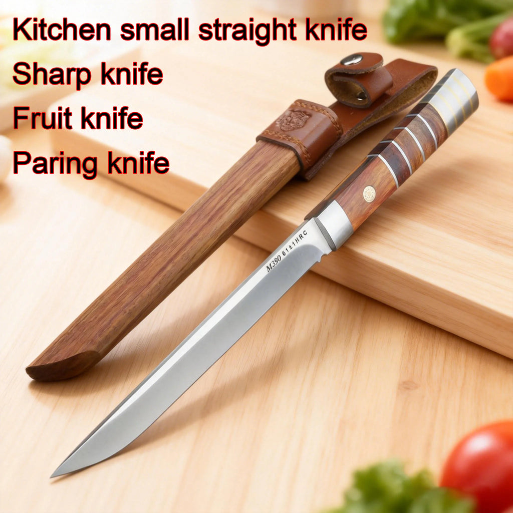 Professional Stainless Steel Paring Knife with Leather Sheath Paring Knife Axl
