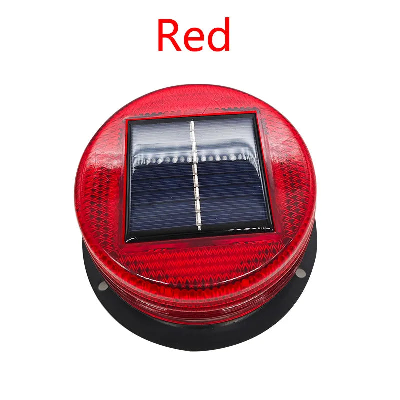 Solar LED Flashing Warning Light – Magnetic Car & Marine Signal Solar Warning Light Axl Red