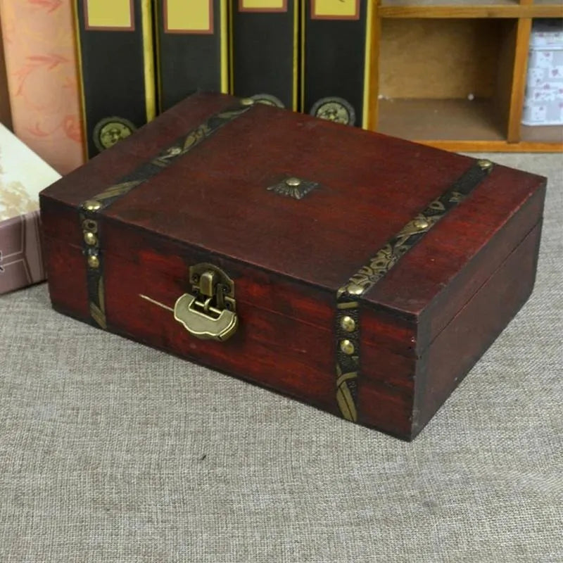 Retro Wooden Keepsake Box – Jewelry, Art & Gift Storage Wooden Keepsake Box Axl
