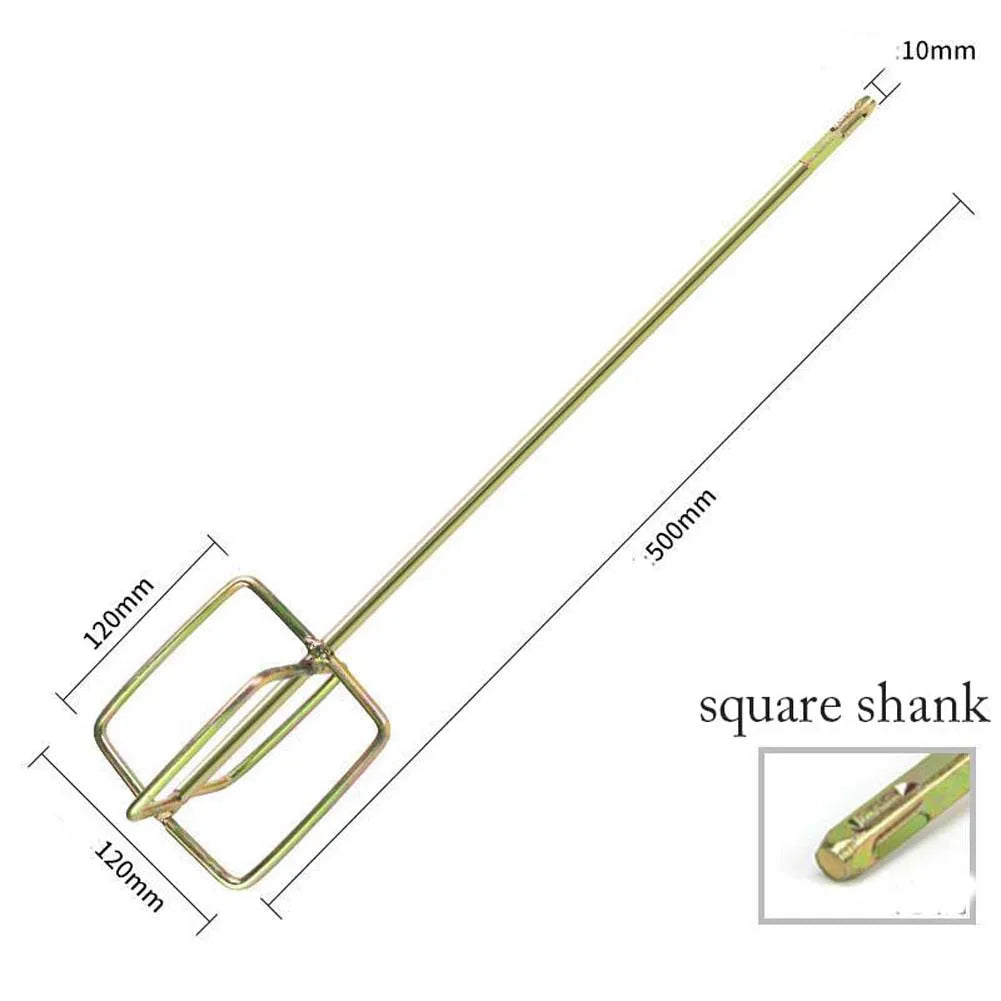 Electric Drill Mixing Paddle – Cement, Plaster & Paint Stirrer Drill Mixing Paddle Axl four sides squrae China Mainland