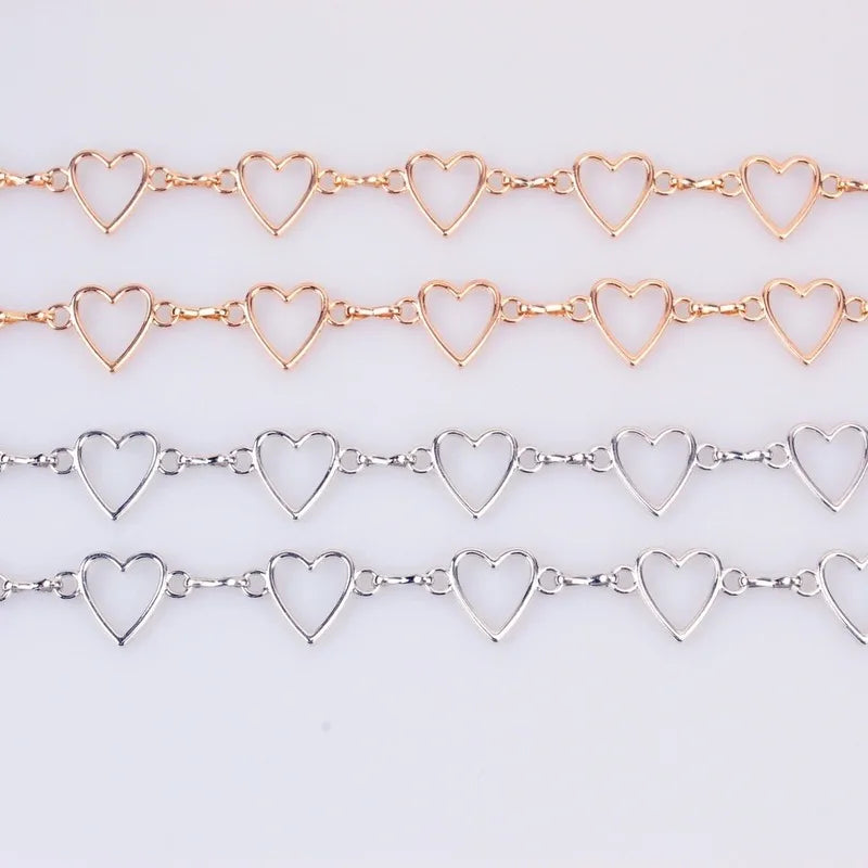 Women's Heart Shaped Metal Waist Chain Belt – Gold & Silver Metal Waist Chain Belt Axl