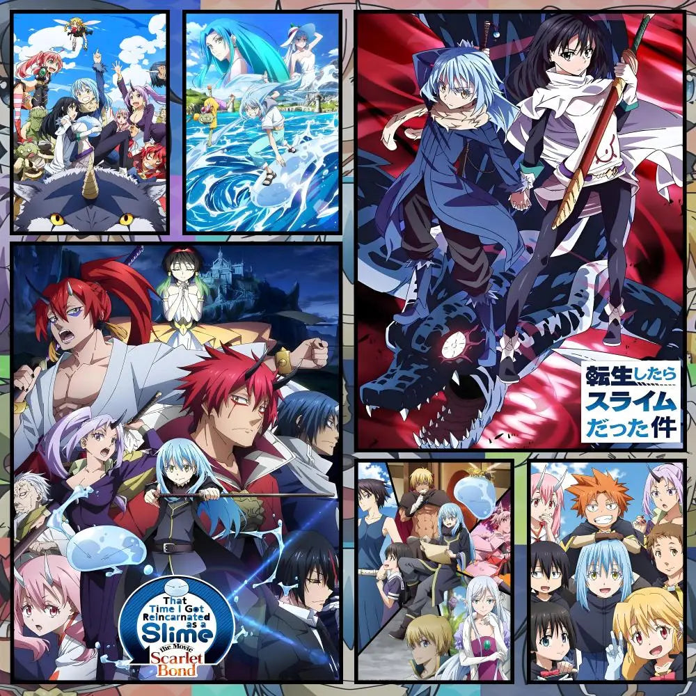 TenSura Anime Waterproof PVC Wall Poster – Peel & Stick HD Art Anime Wall Poster Axl