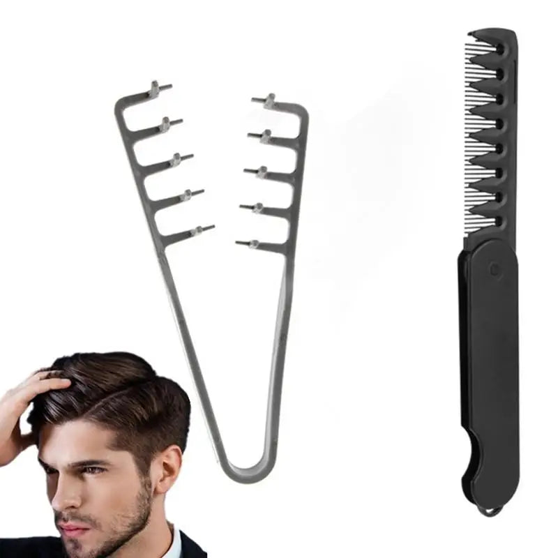Volumizing Wide-Tooth Styling Comb & Folding Comb Set Hair Styling Comb Axl