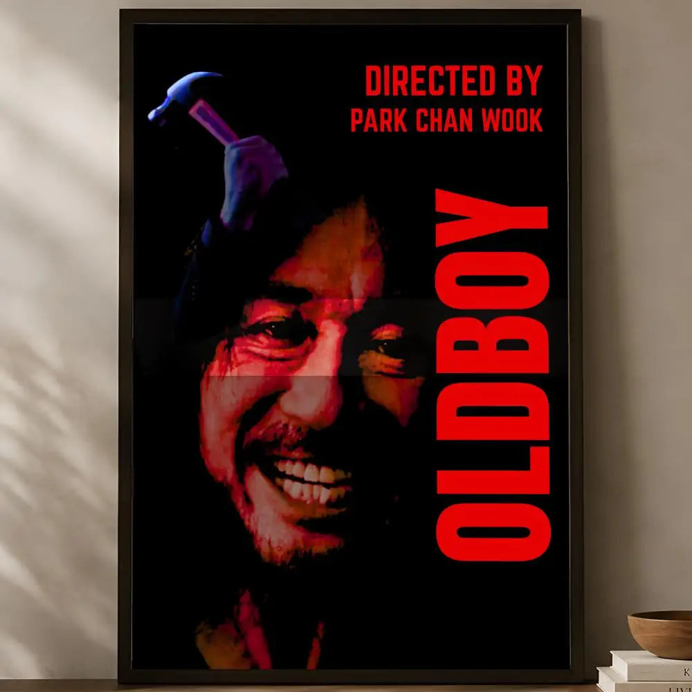 Oldboy Movie Poster – Self-Stick HD PVC Waterproof Wall Art Movie Wall Poster Axl White03 30X40cmNoframe