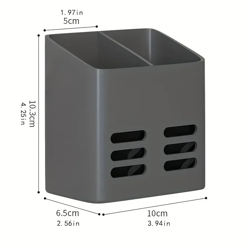 Wall-Mounted Plastic Organizer – Pens, Brushes & Stationery Wall Storage Organizer Axl