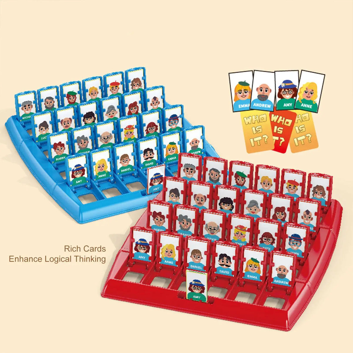 Guess Who I Am Memory Logic Board Game – Family & Kids Family Board Game Axl