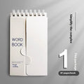 Portable Spiral Vocabulary Notepad | Pocket Shorthand Notebook Spiral Notepad Axl A1