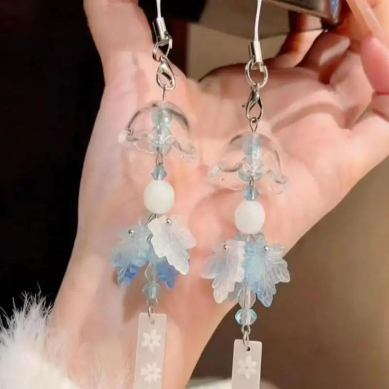 Resin Jasmine Wind Chime Pendant – Chinese Style Bag Charm Resin Bag Charm Axl
