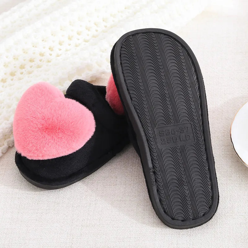 Women's Fuzzy Winter Slippers – Warm Fur Thick Sole Indoor Slides Winter House Slippers Axl