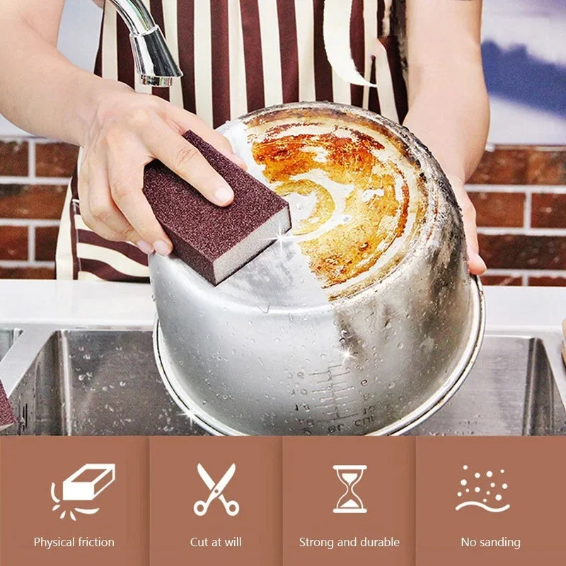 Magic Emery Sponge Eraser – Kitchen Descaling Cleaning Brush Kitchen Scrubbing Sponge Axl