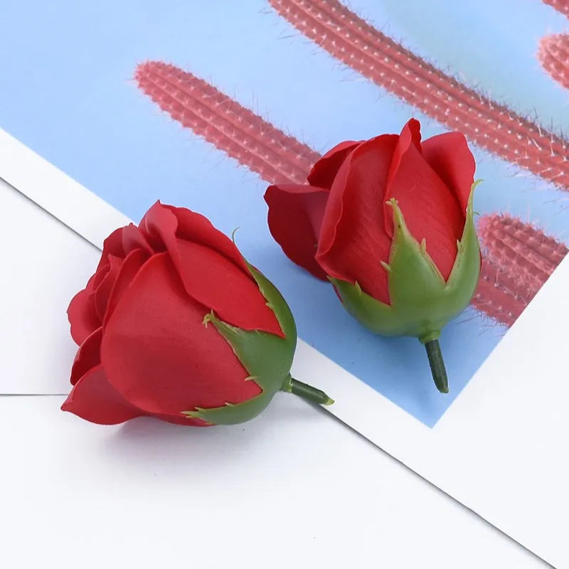 Artificial Soap Rose Flowers 50/100 Pcs – Wedding & Home Decor Artificial Flower Heads Axl 8 100pcs