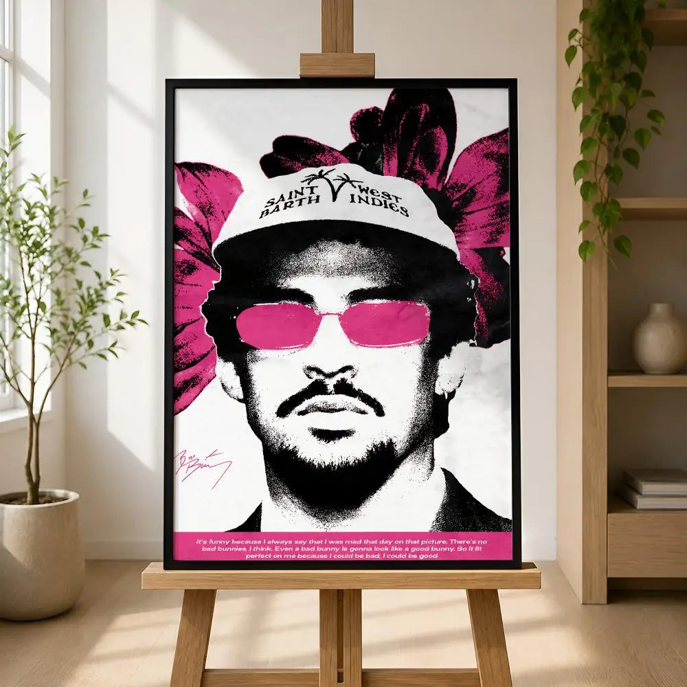 Bad Bunny Album Poster – Waterproof Self-Adhesive Wall Art Wall Art Poster Axl