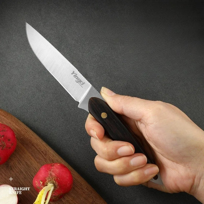 Forged Carbon Steel Kitchen Knife – Wood Handle & Cover Kitchen Knife Axl