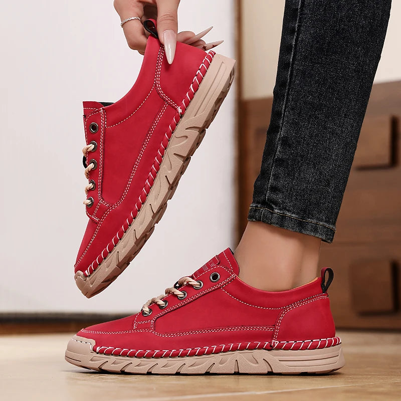 AZGB Women's Retro Casual Sneakers – Thick Sole Anti-Slip Shoes Women's Casual Sneakers Axl