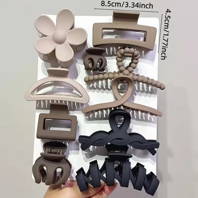 Set of 10 Hair Claw Clips – Daily, Party & Beach Styles Hair Claw Clips Axl