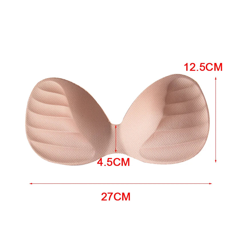 Women's Bikini Bra Padded Inserts – Push Up Chest Enhancer Bikini Bra Inserts Axl
