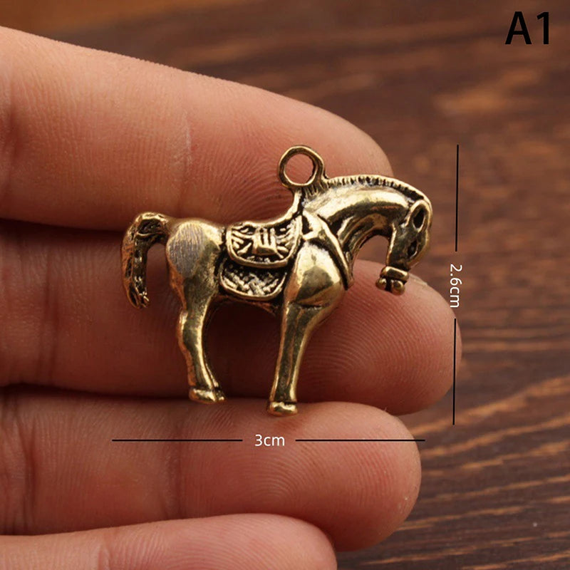 Brass Horse Figurine – 2026 Chinese Zodiac Feng Shui Lucky Statue Brass Figurine Axl A1