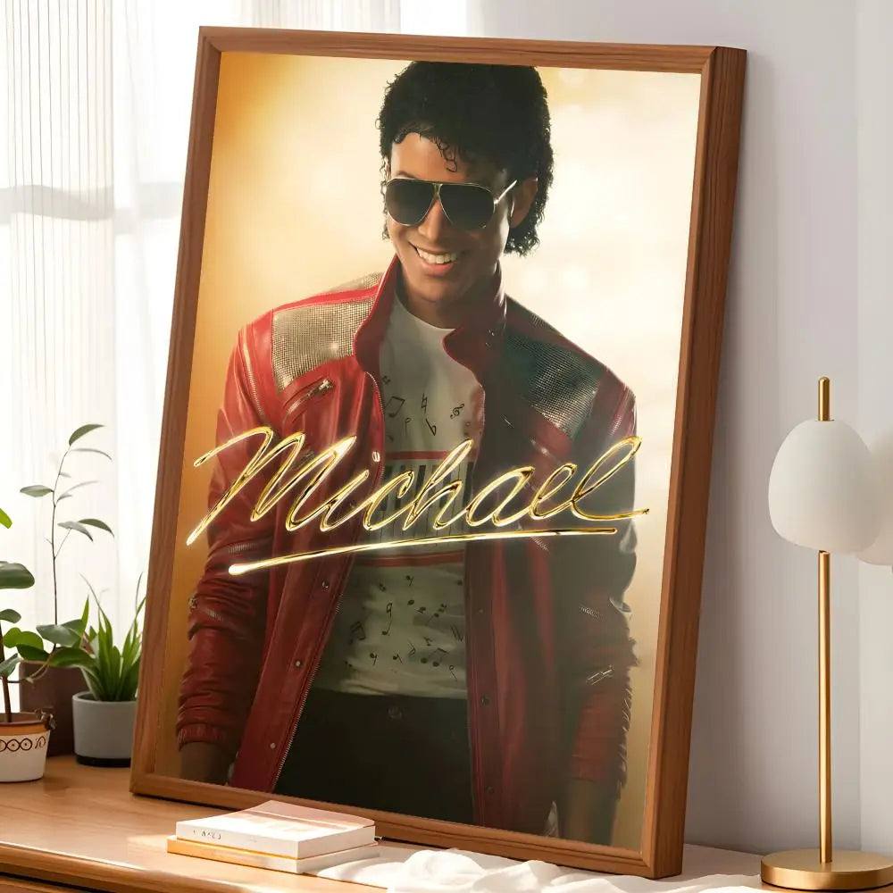 Michael Jackson HD PVC Self-Stick Wall Art Poster | Waterproof Wall Art Poster Axl