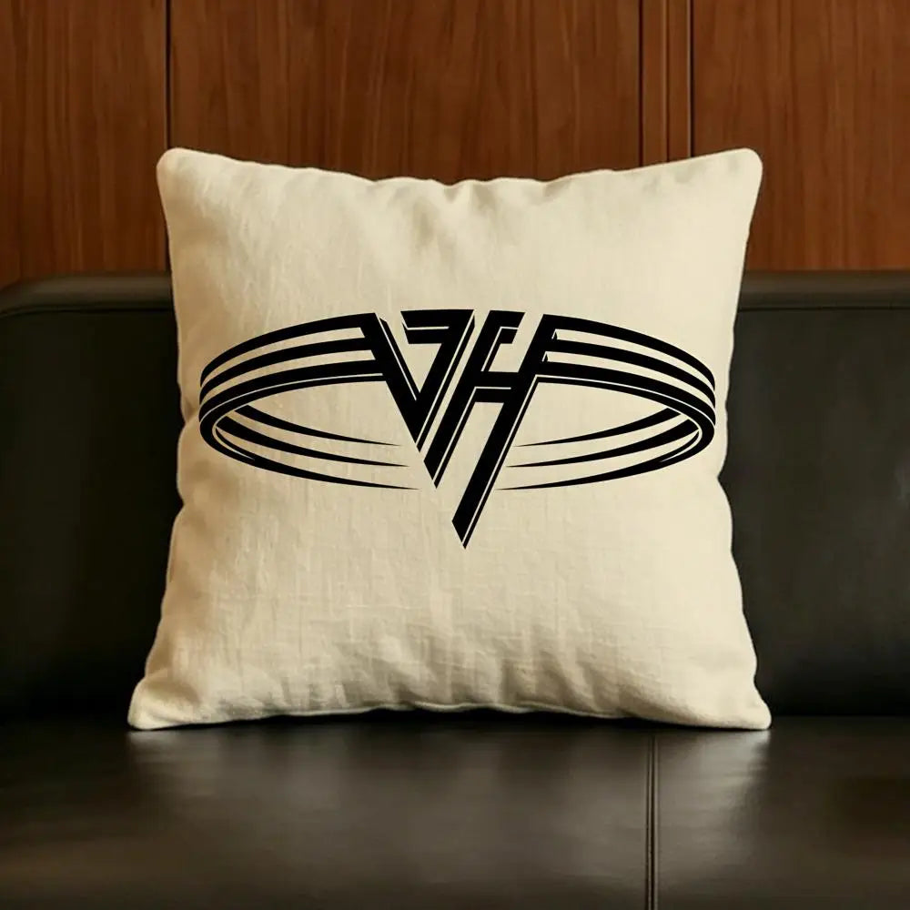 Van Halen Linen Cushion Cover | Music Fan Pillow Case Decor Linen Cushion Cover Axl White1 30X30cm