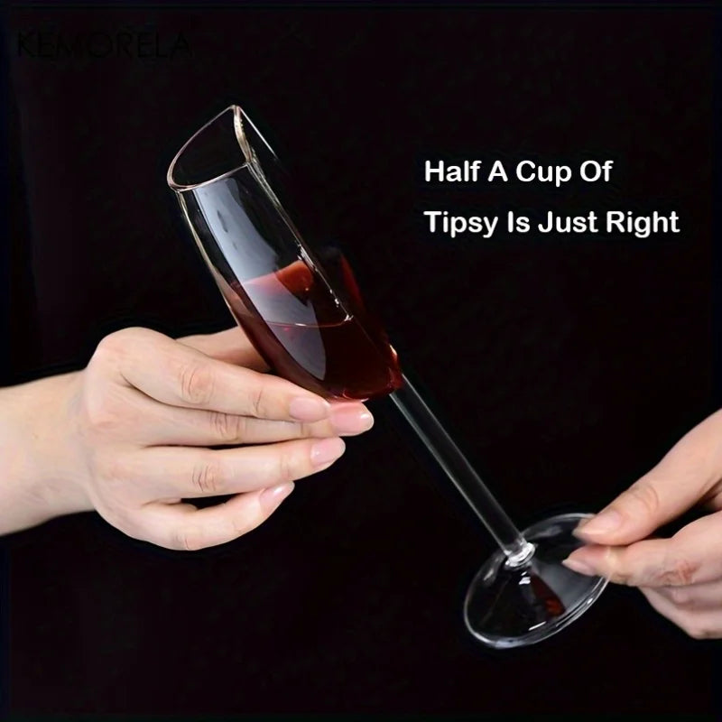 KEMORELA Semi-Circular Novelty Wine & Champagne Glasses Novelty Wine Glasses Axl