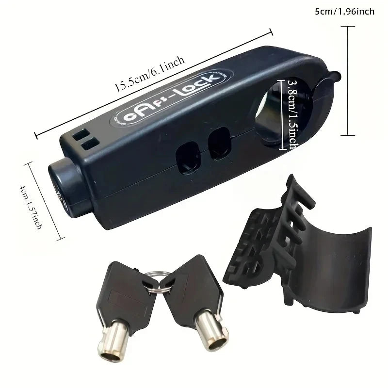 Mini Anti-Theft Handlebar Lock – Bike, Scooter & Motorcycle Handlebar Security Lock Axl