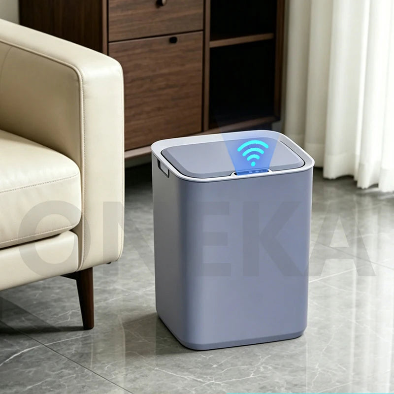22L Smart Sensor Trash Can with Bag Retainer | Kitchen & Bath Smart Sensor Bin Axl Grey 22L