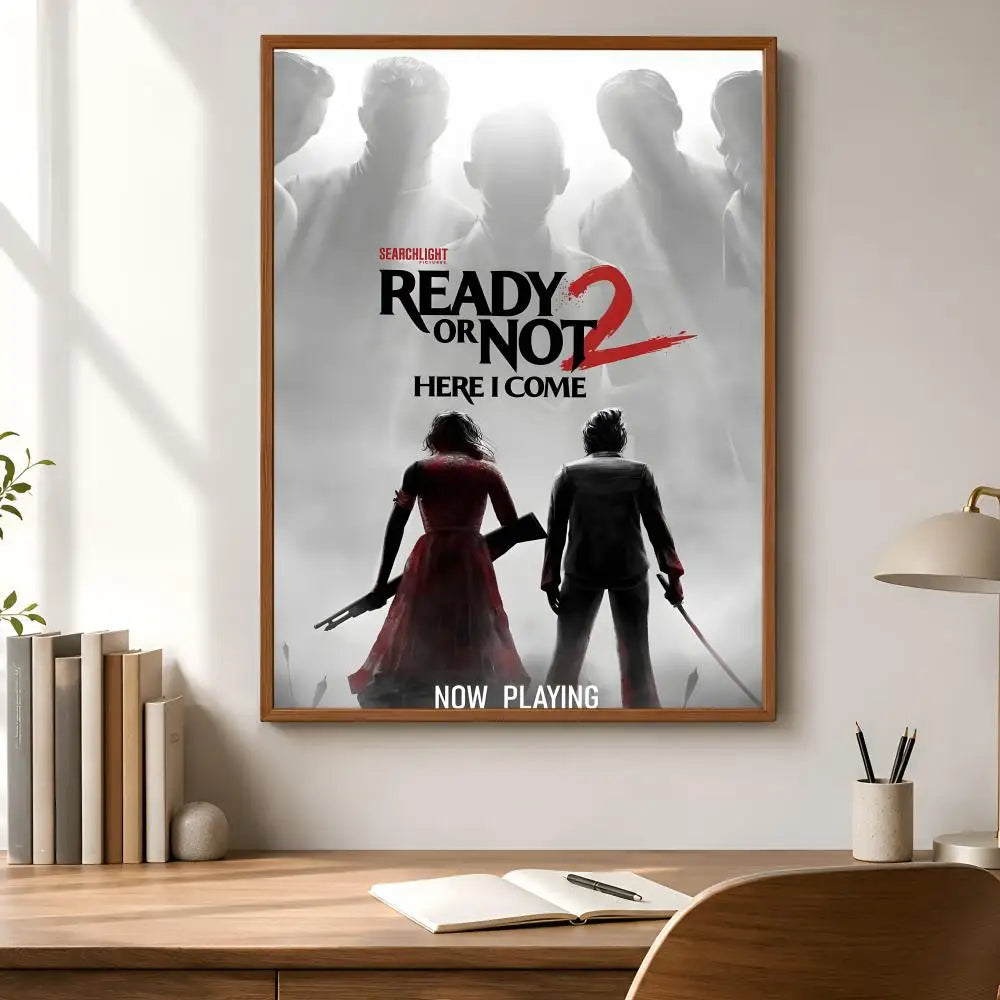 Ready or Not Game Poster – Self-Adhesive HD Wall Art Decor Gaming Wall Poster Axl