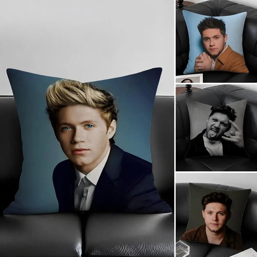 Niall Horan Linen Cushion Cover – Fan Art Printed Pillowcase Decorative Cushion Cover Axl